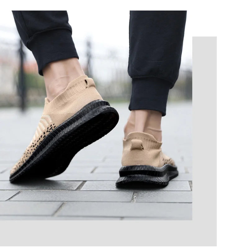 Men's Breathable Slip-On Running Sneakers