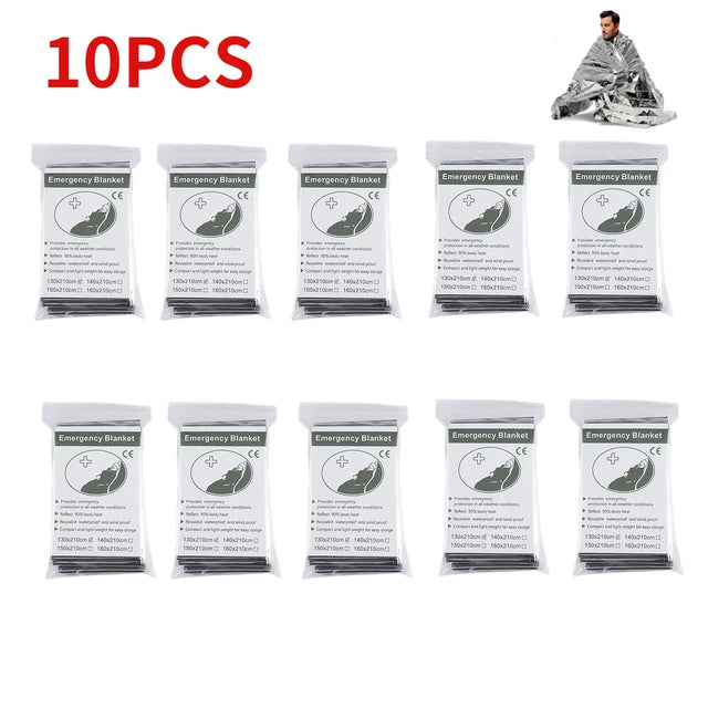 Outdoor Waterproof Survival Thermal Blanket (5-30 Pc)
