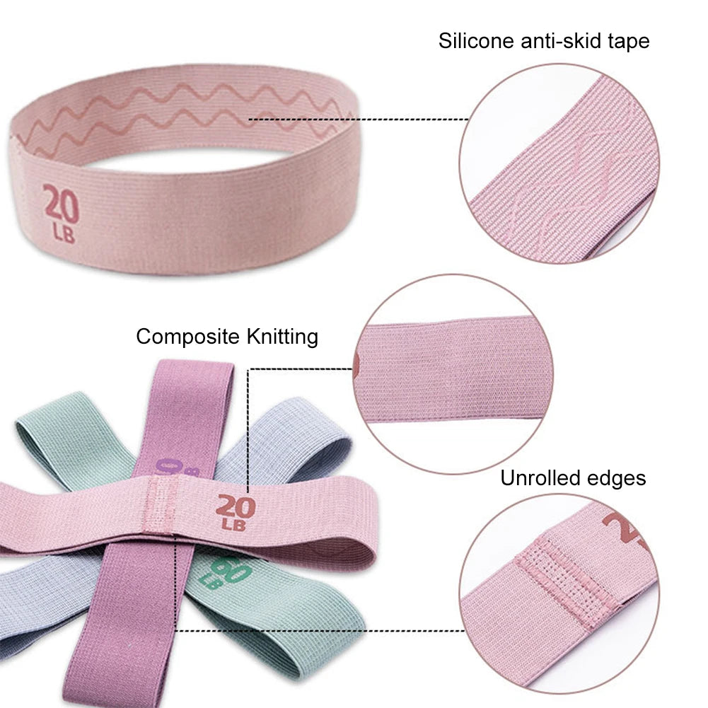 Anti-Slip Resistance Booty Bands – Glute & Thigh Workout