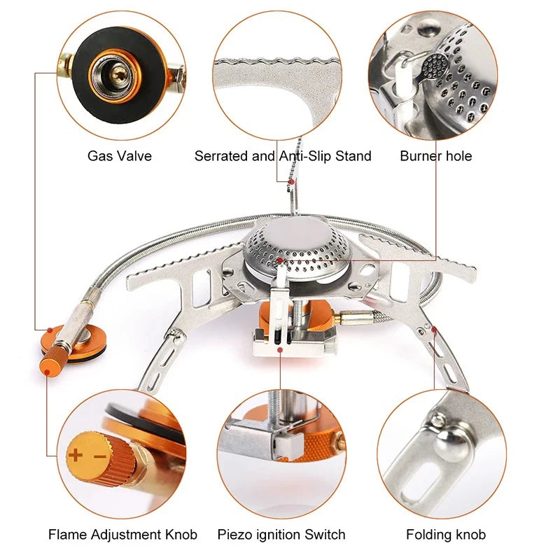 Portable Folding Camping Gas Stove – 3500W