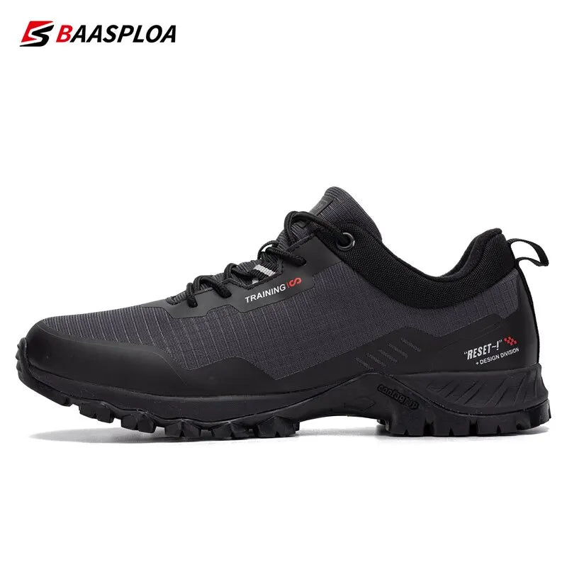 Baasploa Men's Anti-Skid Waterproof Hiking Shoes