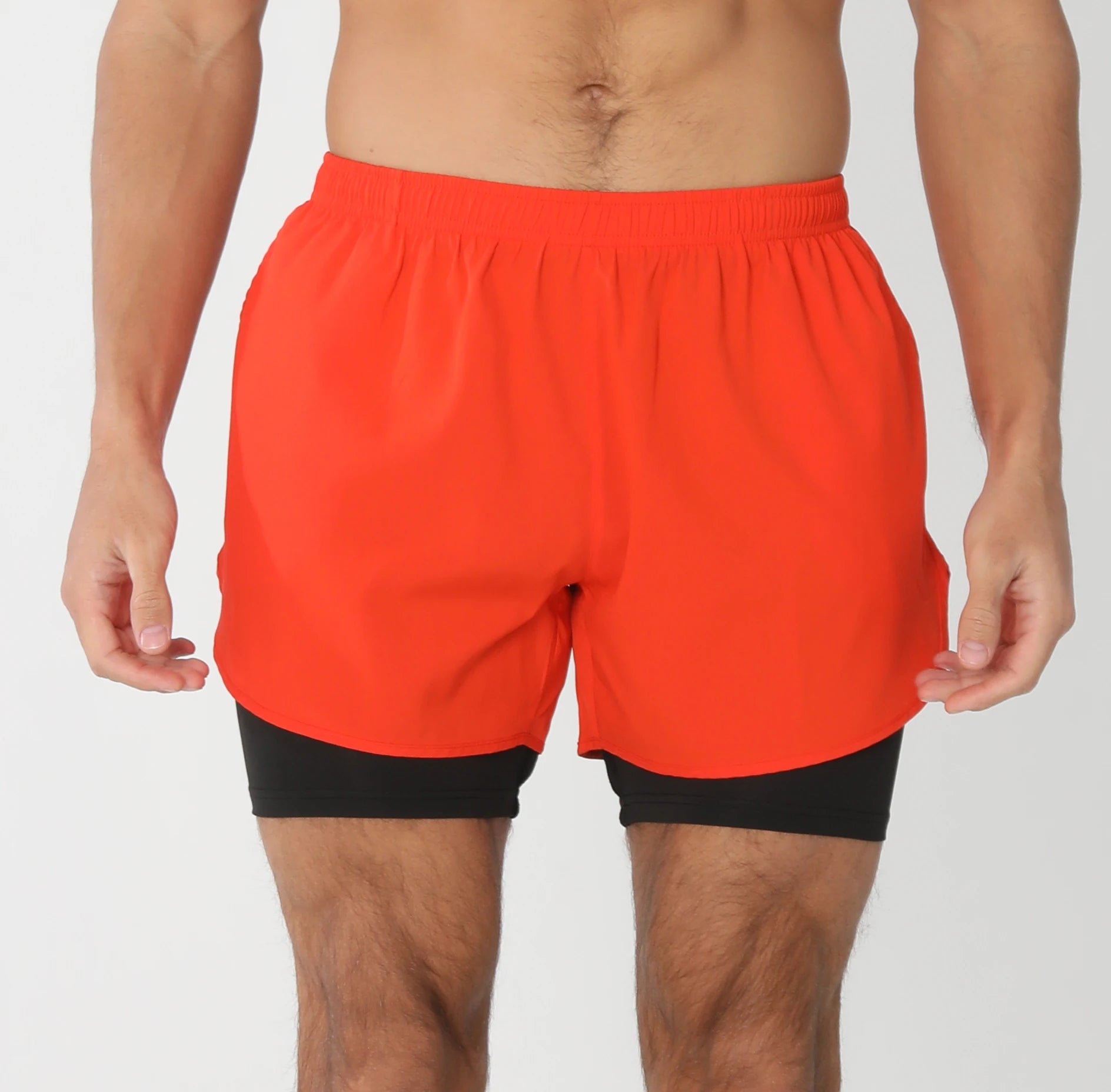 Men’s Quick-Dry Gym Running Shorts with Liner