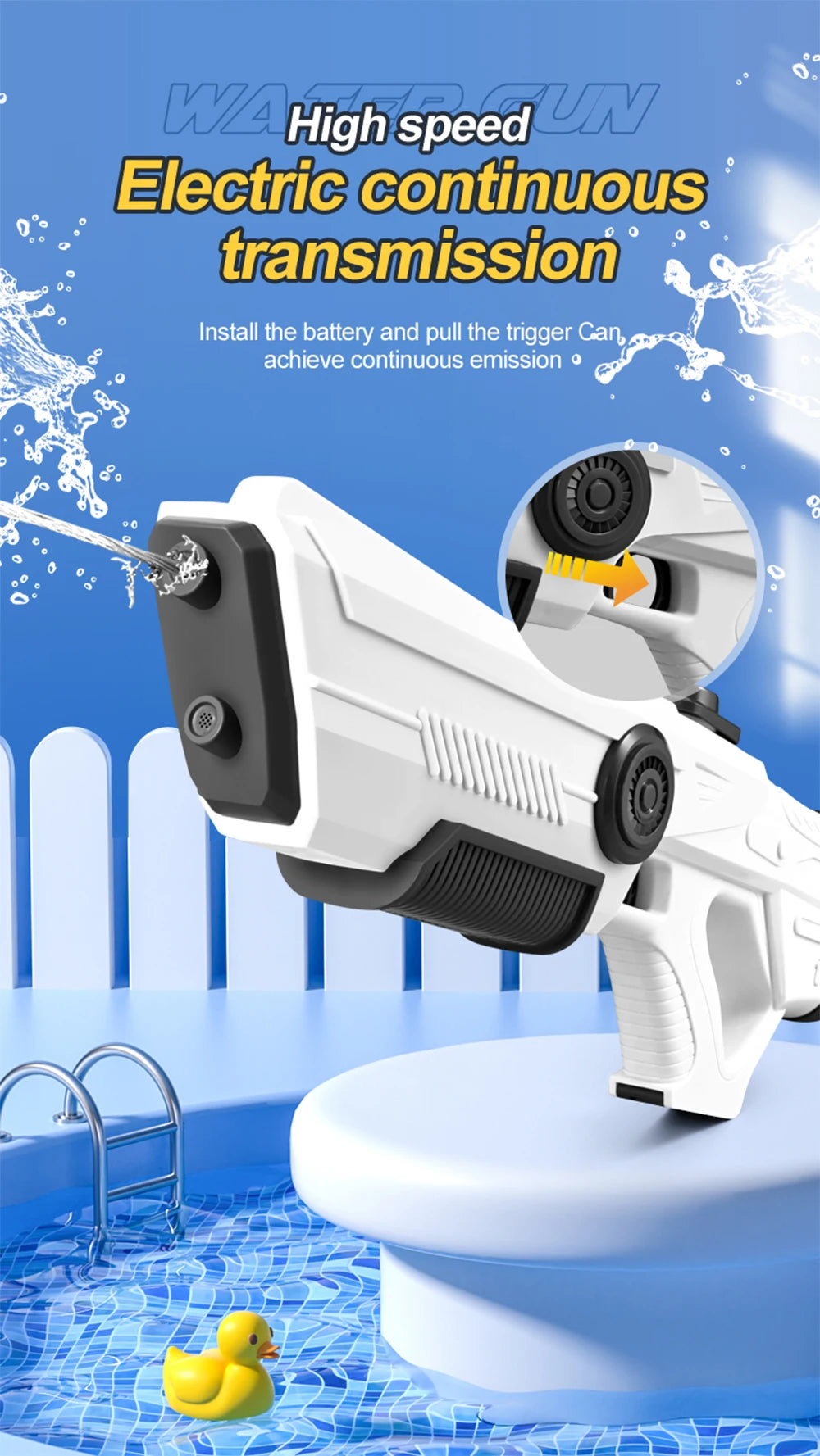 Electric Automatic Water Storage Gun Toys