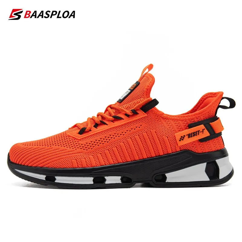 Baasploa Men's Breathable Knit Walking Sneakers