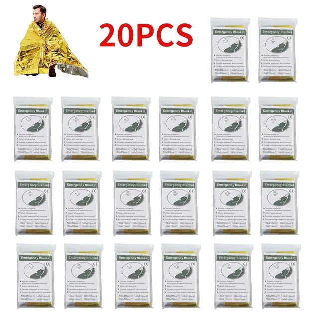Outdoor Waterproof Survival Thermal Blanket (5-30 Pc)