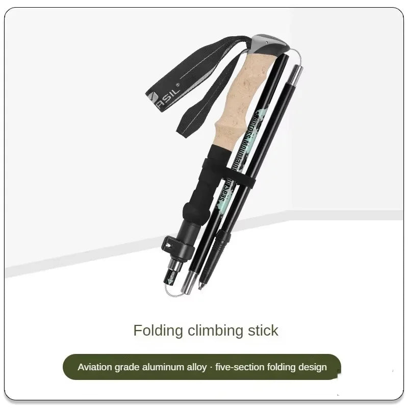 Ultra-Lightweight Folding Trekking Pole – Telescopic Aluminum