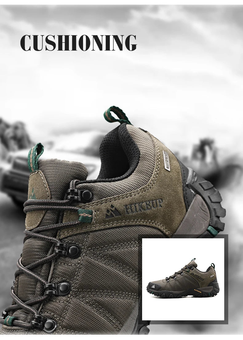 HIKEUP Men’s Non-Slip Breathable Hiking Shoes