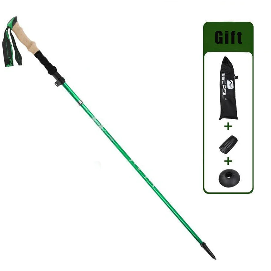 Ultra-Lightweight Folding Trekking Pole – Telescopic Aluminum