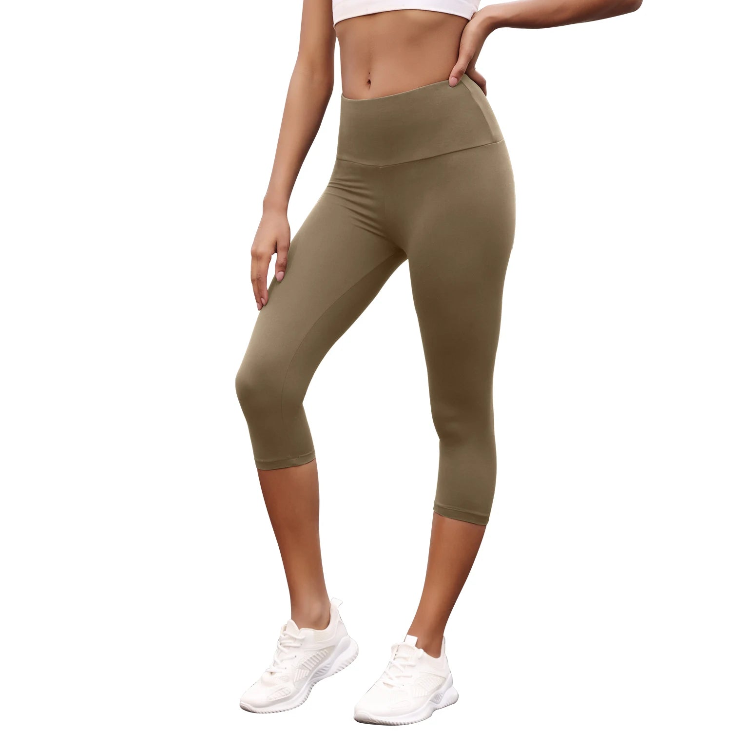 Women’s High-Waisted Capri Workout Leggings