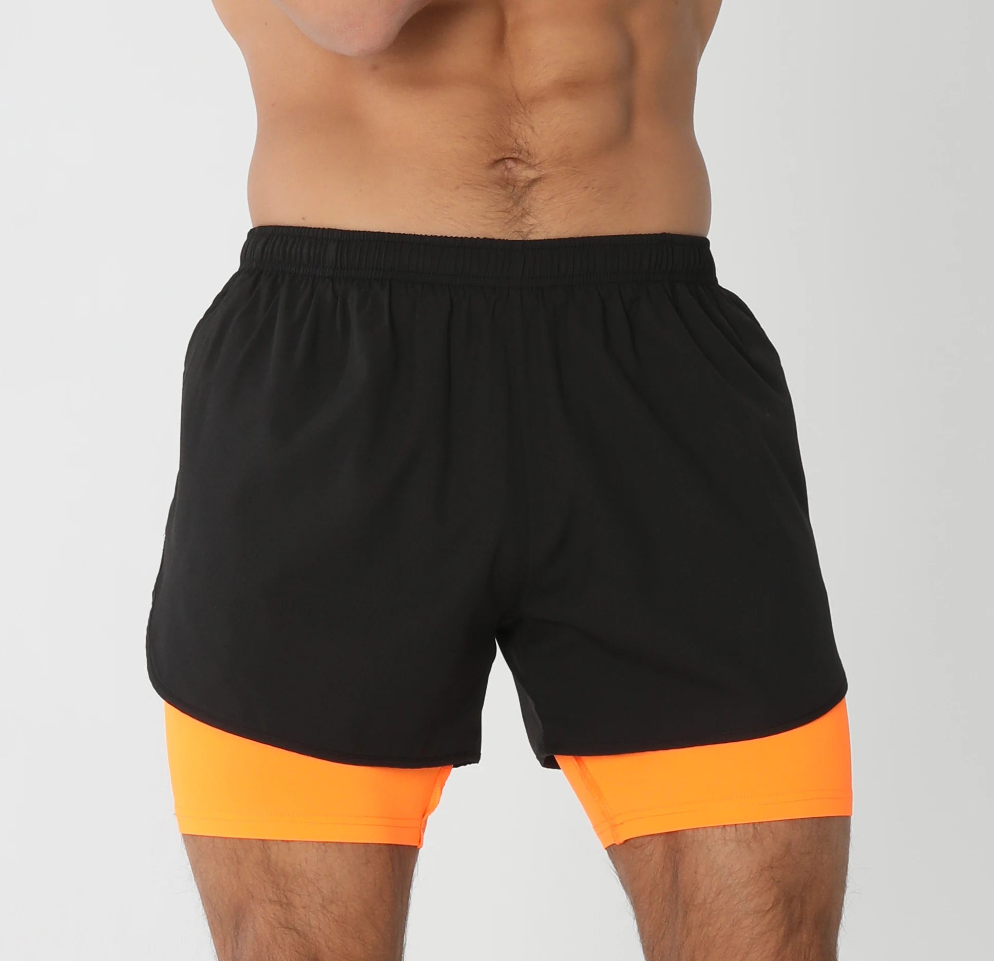 Men’s Quick-Dry Gym Running Shorts with Liner