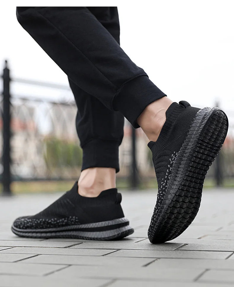 Men's Breathable Slip-On Running Sneakers