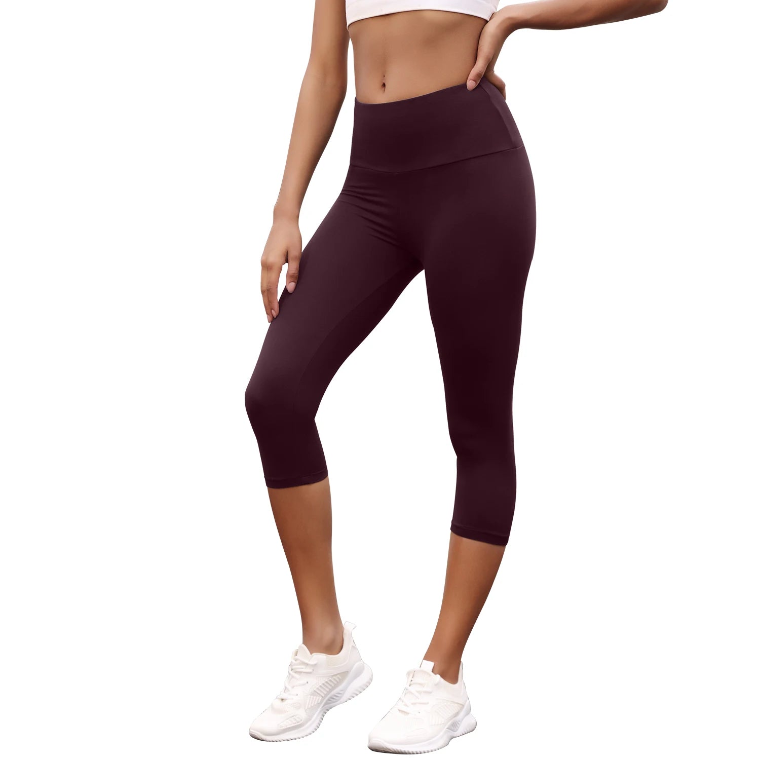 Women’s High-Waisted Capri Workout Leggings