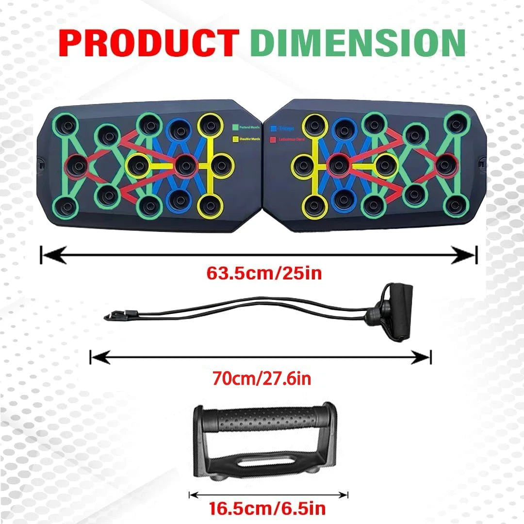 Portable Foldable Push-Up Board Set – Multifunction Fitness Tool