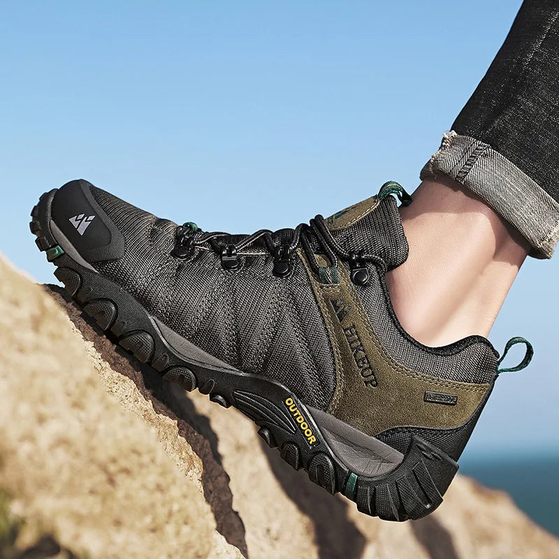 HIKEUP Men’s Non-Slip Breathable Hiking Shoes
