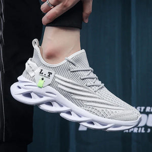 YRZL Men's Breathable Mesh Running Sneakers