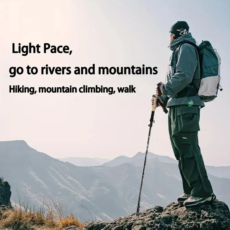 Ultra-Lightweight Folding Trekking Pole – Telescopic Aluminum