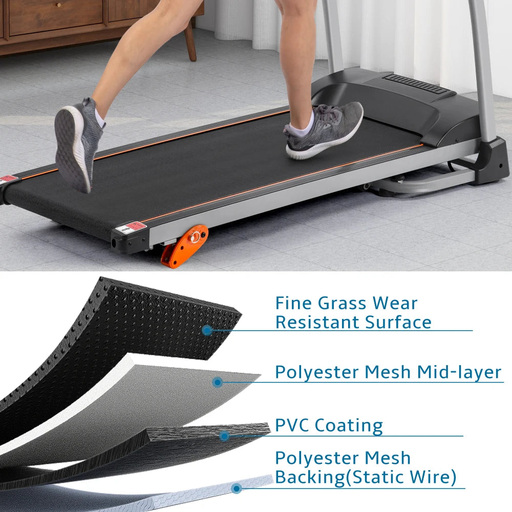 Easy Folding Electric Treadmill – 2.5HP for Home Use