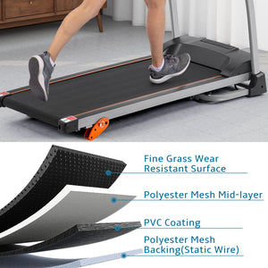 Easy Folding Electric Treadmill – 2.5HP for Home Use
