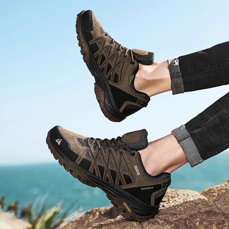 HIKEUP Men’s Breathable Hiking Shoes