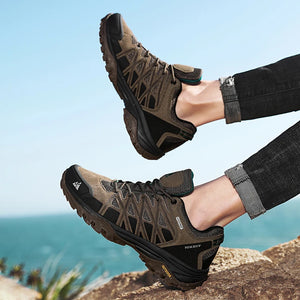 HIKEUP Men’s Breathable Hiking Shoes