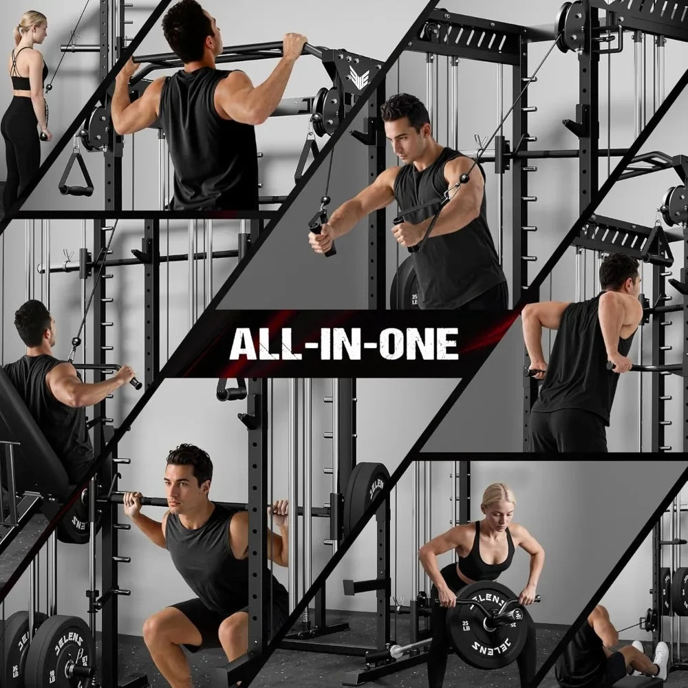 M21 Smith Machine – 2000LBS Multi-Function Power Cage