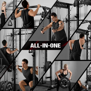 M21 Smith Machine – 2000LBS Multi-Function Power Cage