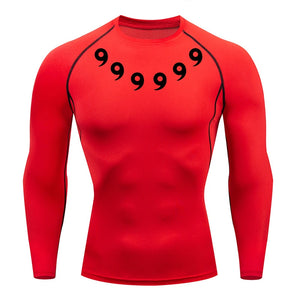 Men’s Printed Compression Workout Shirt
