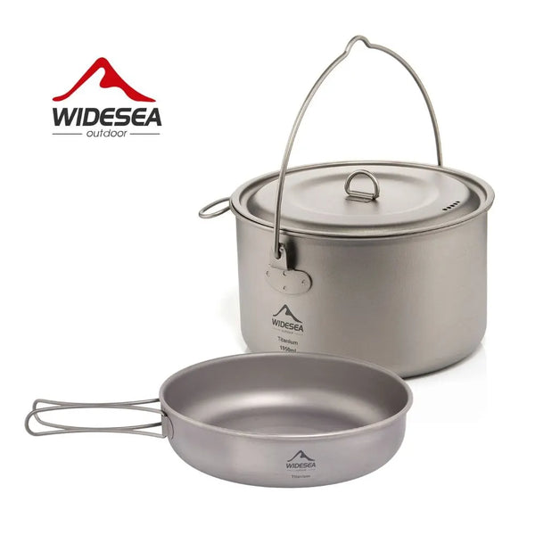 Widesea Titanium Camping Cookware Set