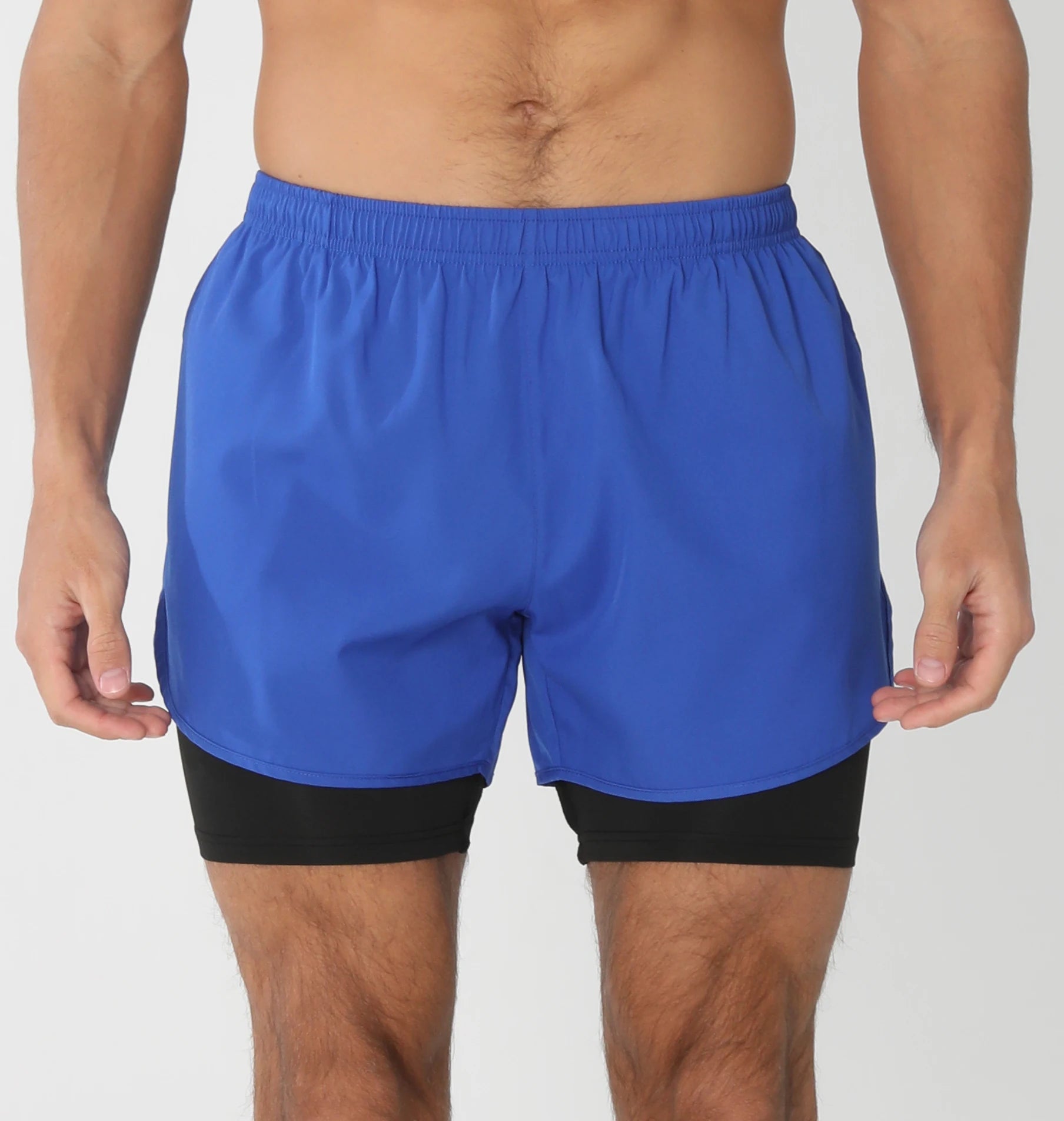 Men’s Quick-Dry Gym Running Shorts with Liner