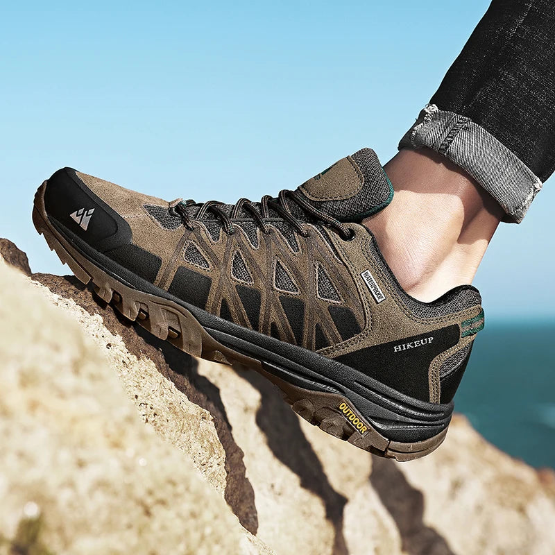 HIKEUP Men’s Breathable Hiking Shoes