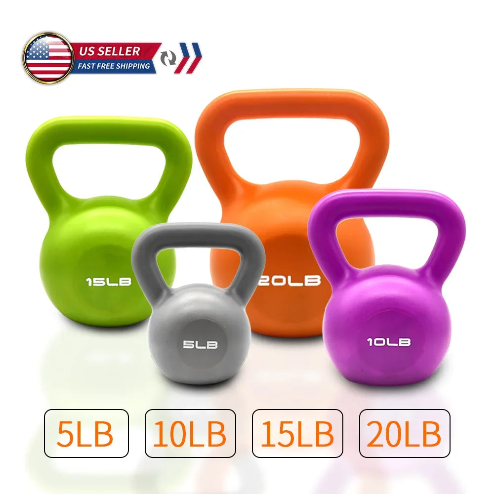 5LB Vinyl Coated Kettlebell – Strength Training for Women