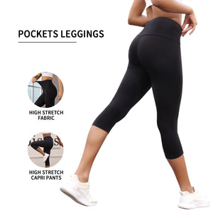 Women’s High-Waisted Capri Workout Leggings