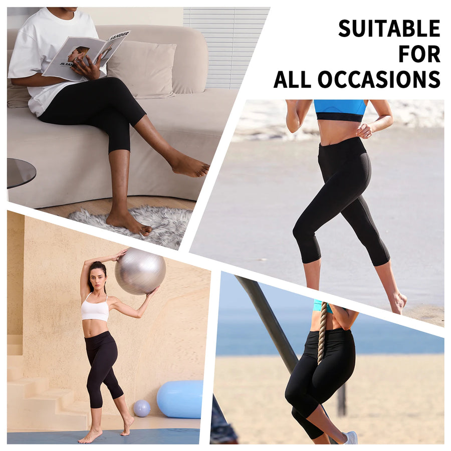 Women’s High-Waisted Capri Workout Leggings