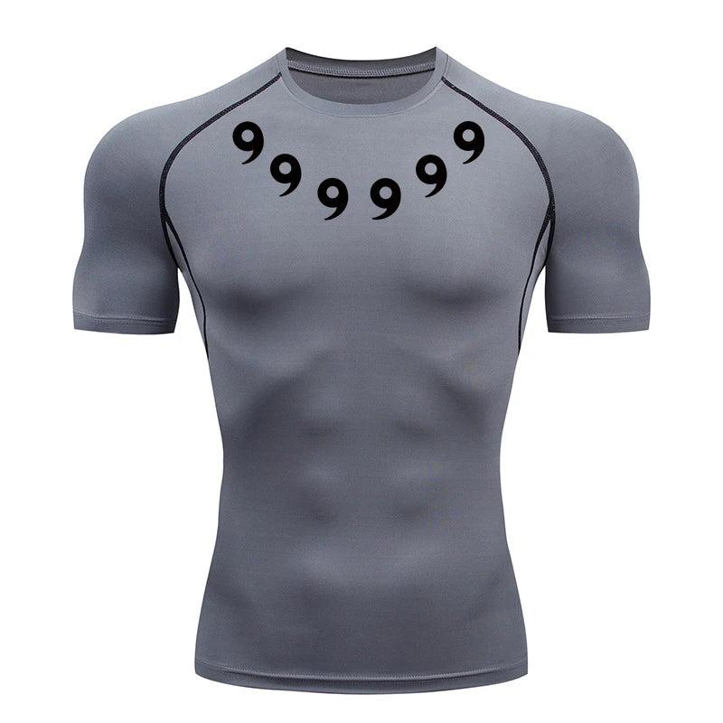 Men’s Printed Compression Workout Shirt