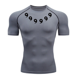 Men’s Printed Compression Workout Shirt