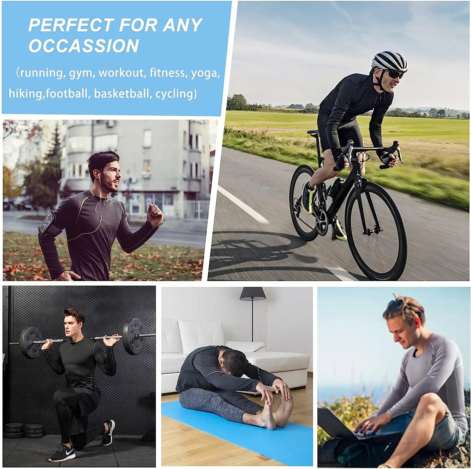 Men’s Long Sleeve Compression Workout Shirt