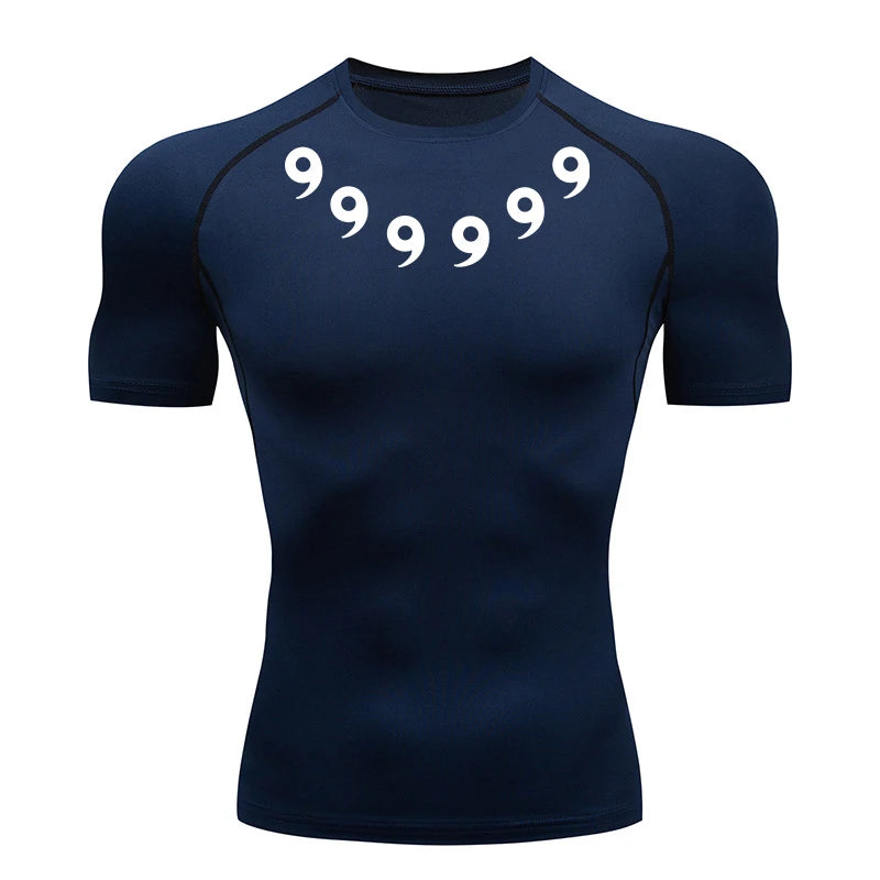 Men’s Printed Compression Workout Shirt
