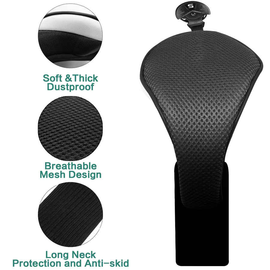 Golf Club Head Covers for Woods and Hybrids