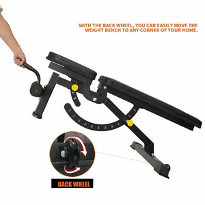 Foldable Adjustable Weight Bench – Full Body Strength Training