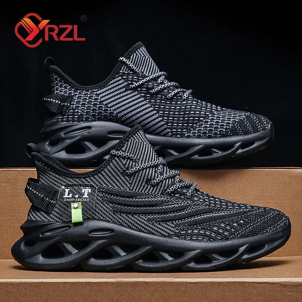 YRZL Men's Breathable Mesh Running Sneakers