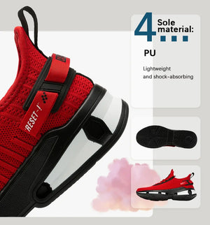 Baasploa Men's Breathable Knit Walking Sneakers