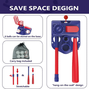 3-in-1 T-Ball Set for Kids – Baseball Toy with Hanging Tee