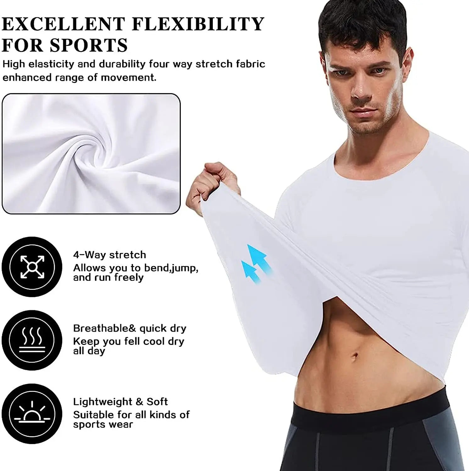 Men’s Long Sleeve Compression Workout Shirt