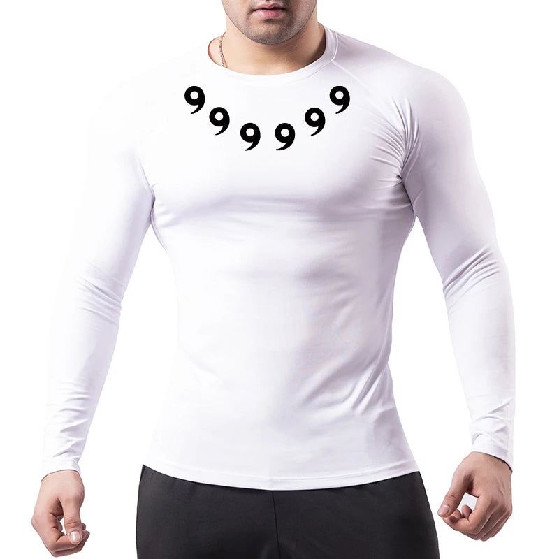 Men’s Printed Compression Workout Shirt