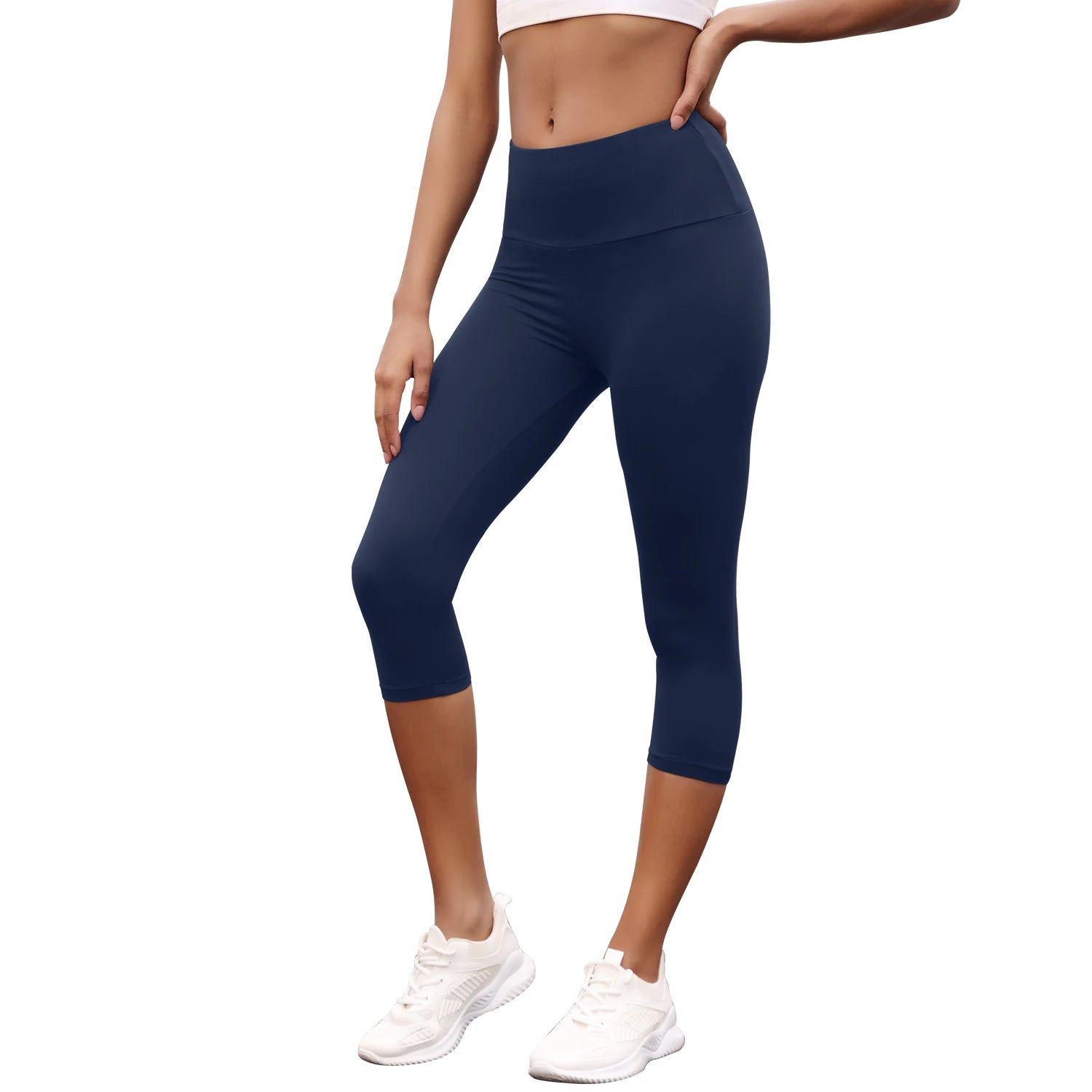 Women’s High-Waisted Capri Workout Leggings