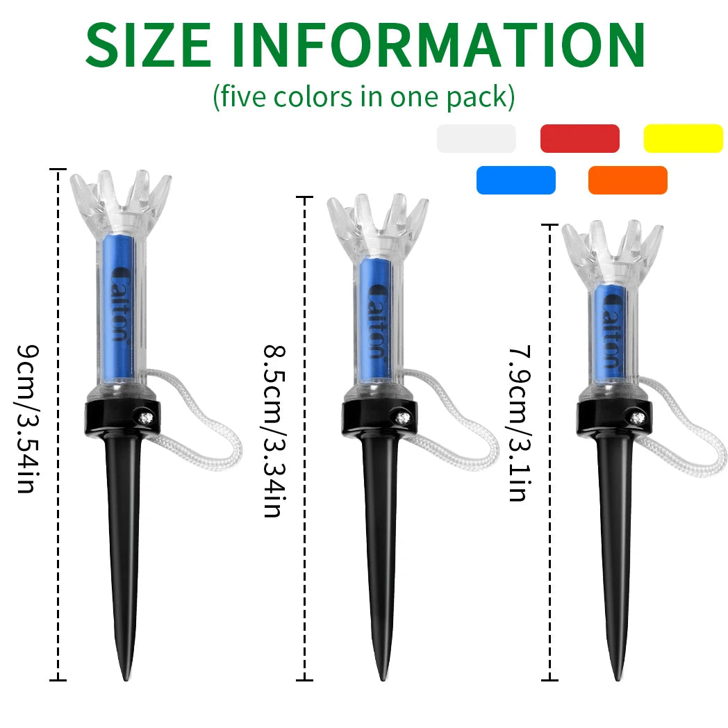 Improve Your Golf Game with the Caiton 5pcs Magnetic Plastic Golf Tee Set