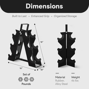 BalanceFrom Rubber Hex Dumbbell Sets – 46/60/100LBS