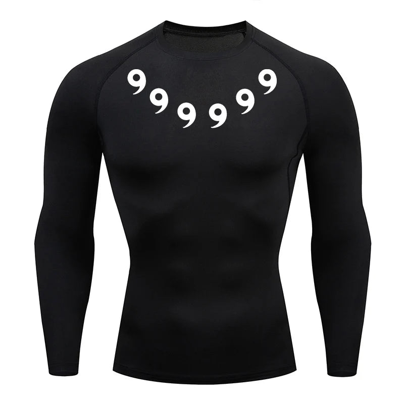 Men’s Printed Compression Workout Shirt