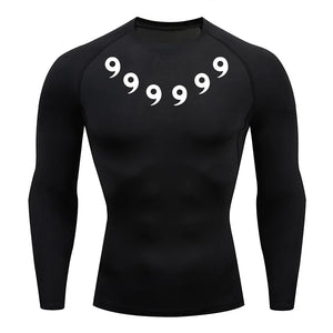 Men’s Printed Compression Workout Shirt