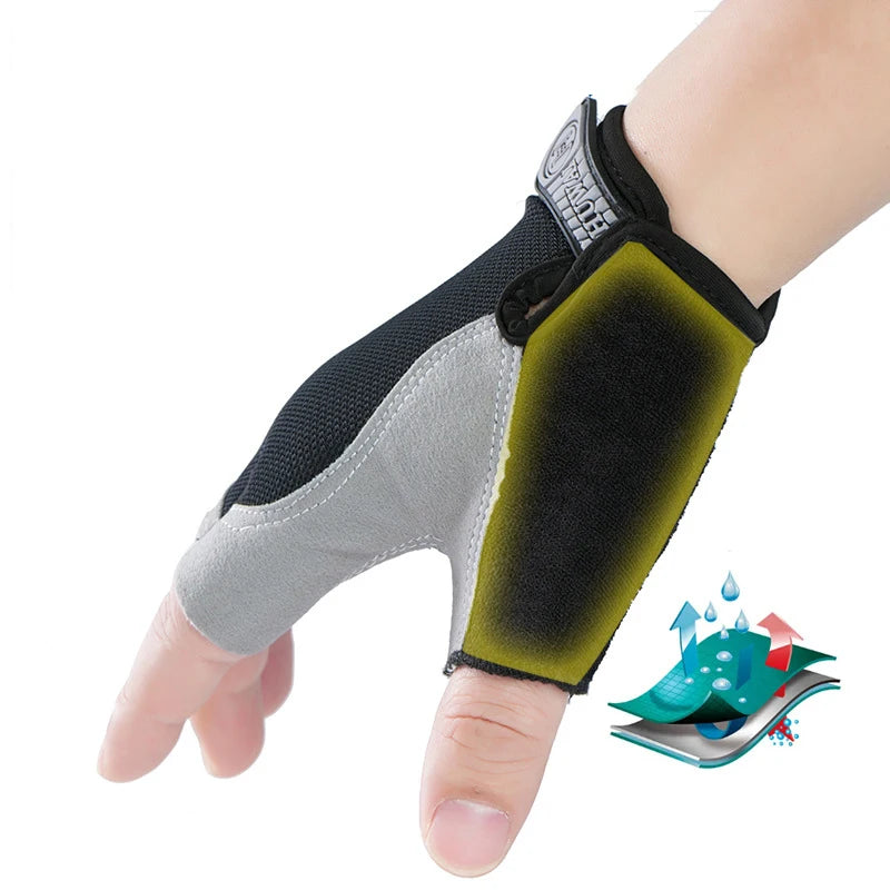 Unisex Fingerless Motorcyclist Gloves